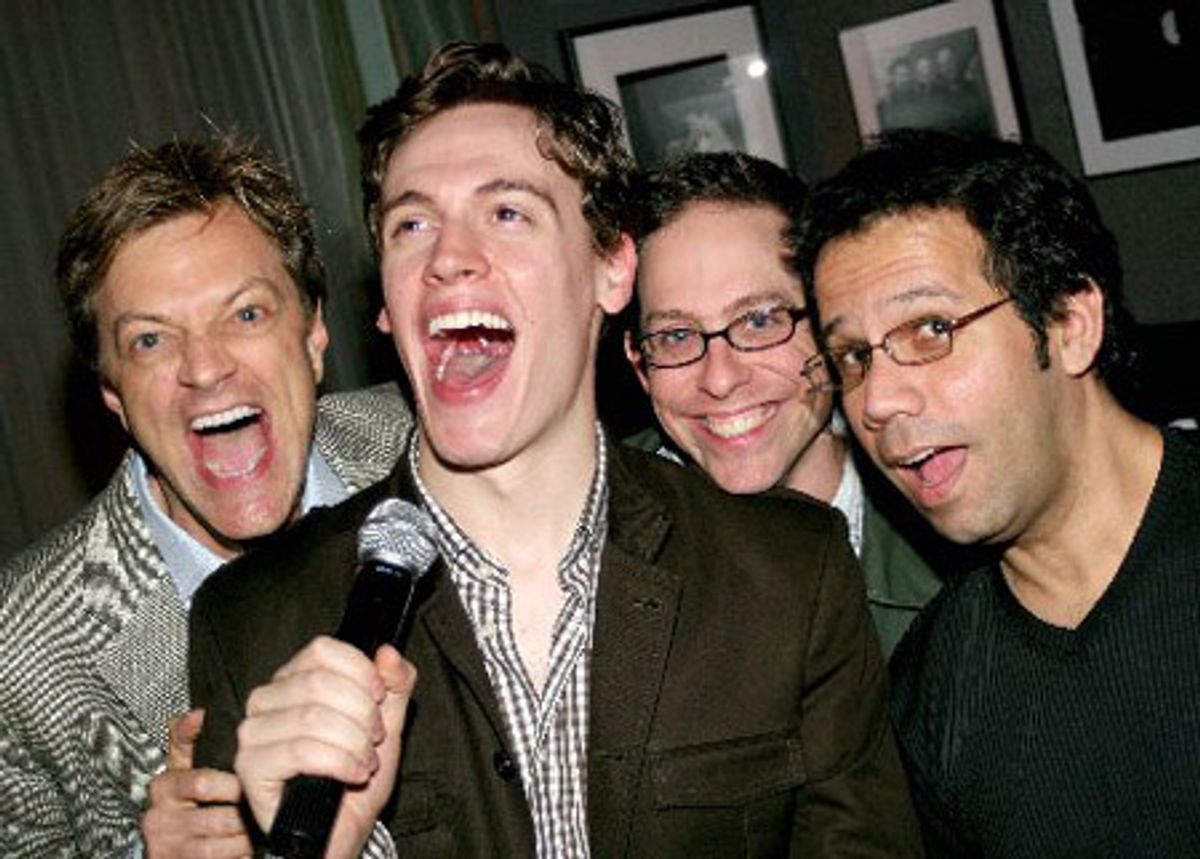 Jim Caruso, Erich Bergen, Garth Kravits and Rene Ruiz at 