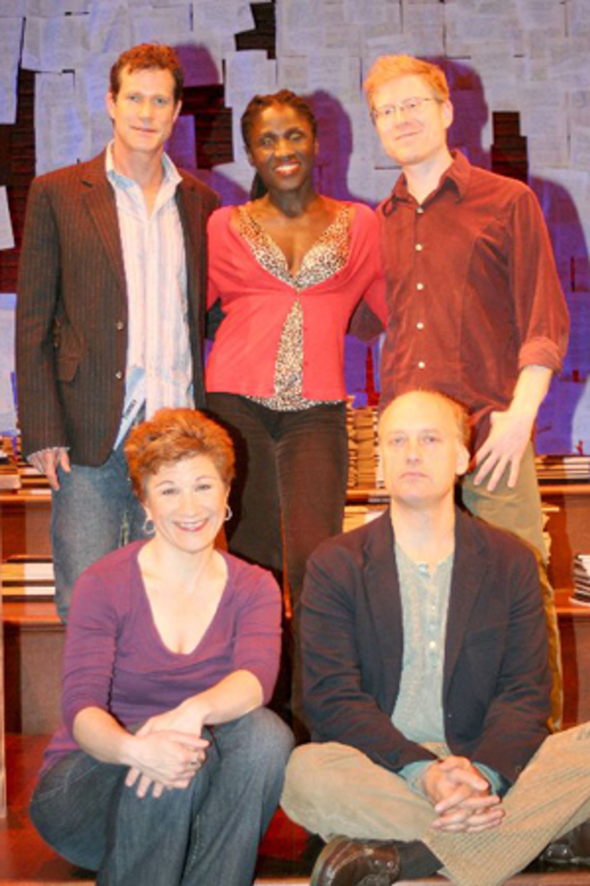 Dylan Walsh, Lisa Kron, Hazelle Goodman, Frank Wood and Anthony Rapp at 