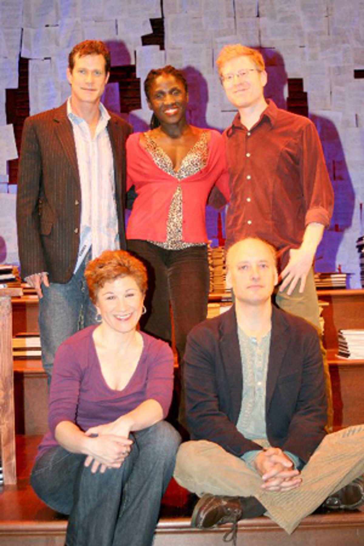 Dylan Walsh, Lisa Kron, Hazelle Goodman, Frank Wood and Anthony Rapp at 