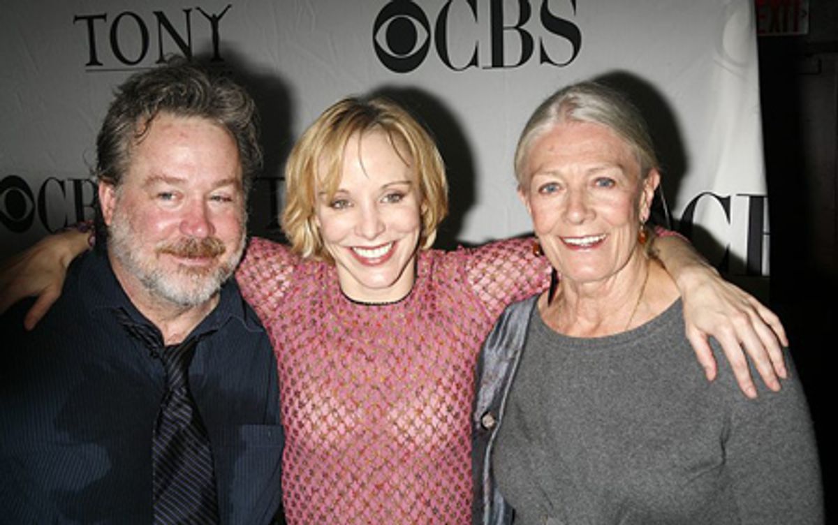 Tom Hulce, Charlotte d'Amboise, and Vanessa REdgrave at 