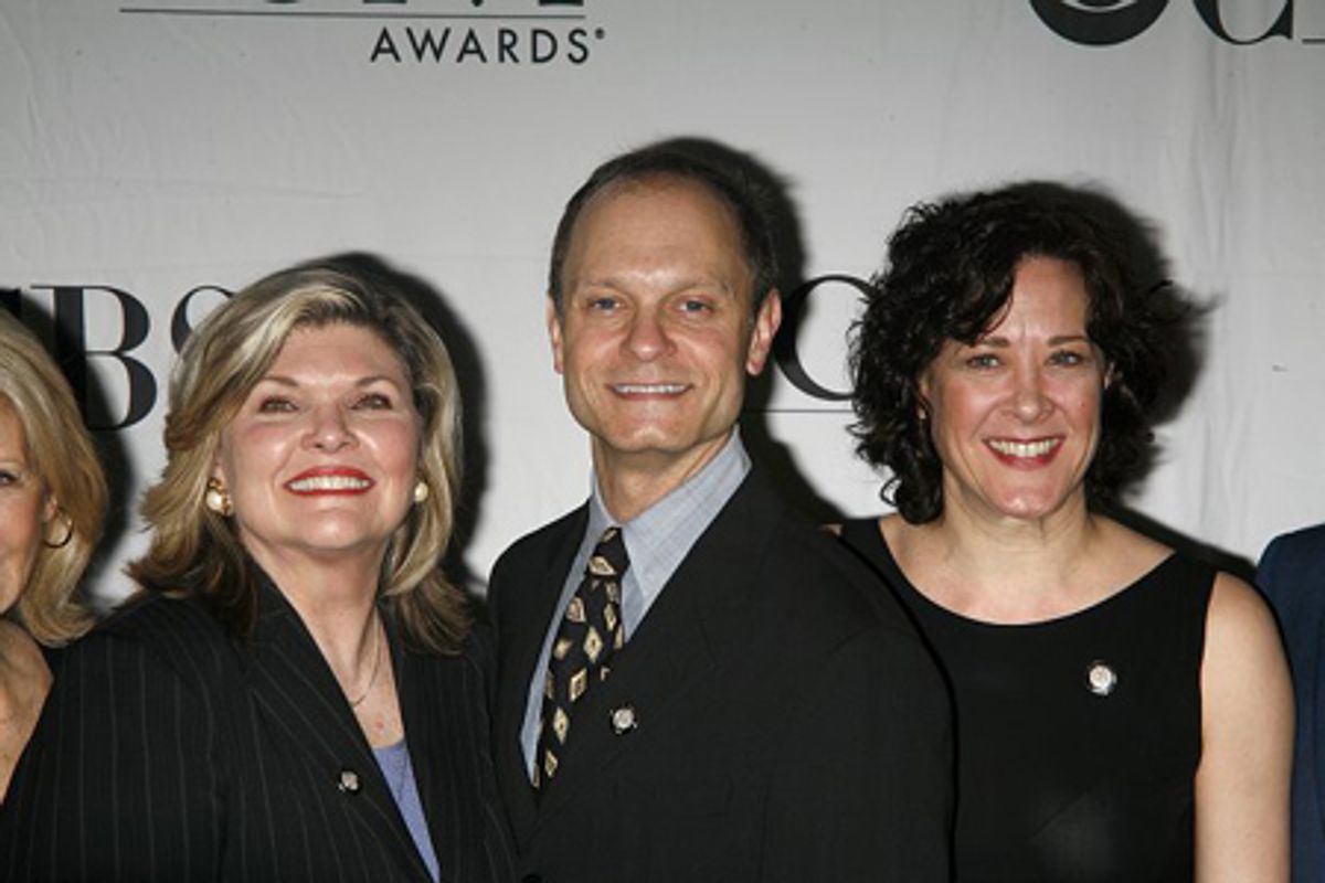 Debra Monk, David Hyde Pierce and Karen Ziemba at 