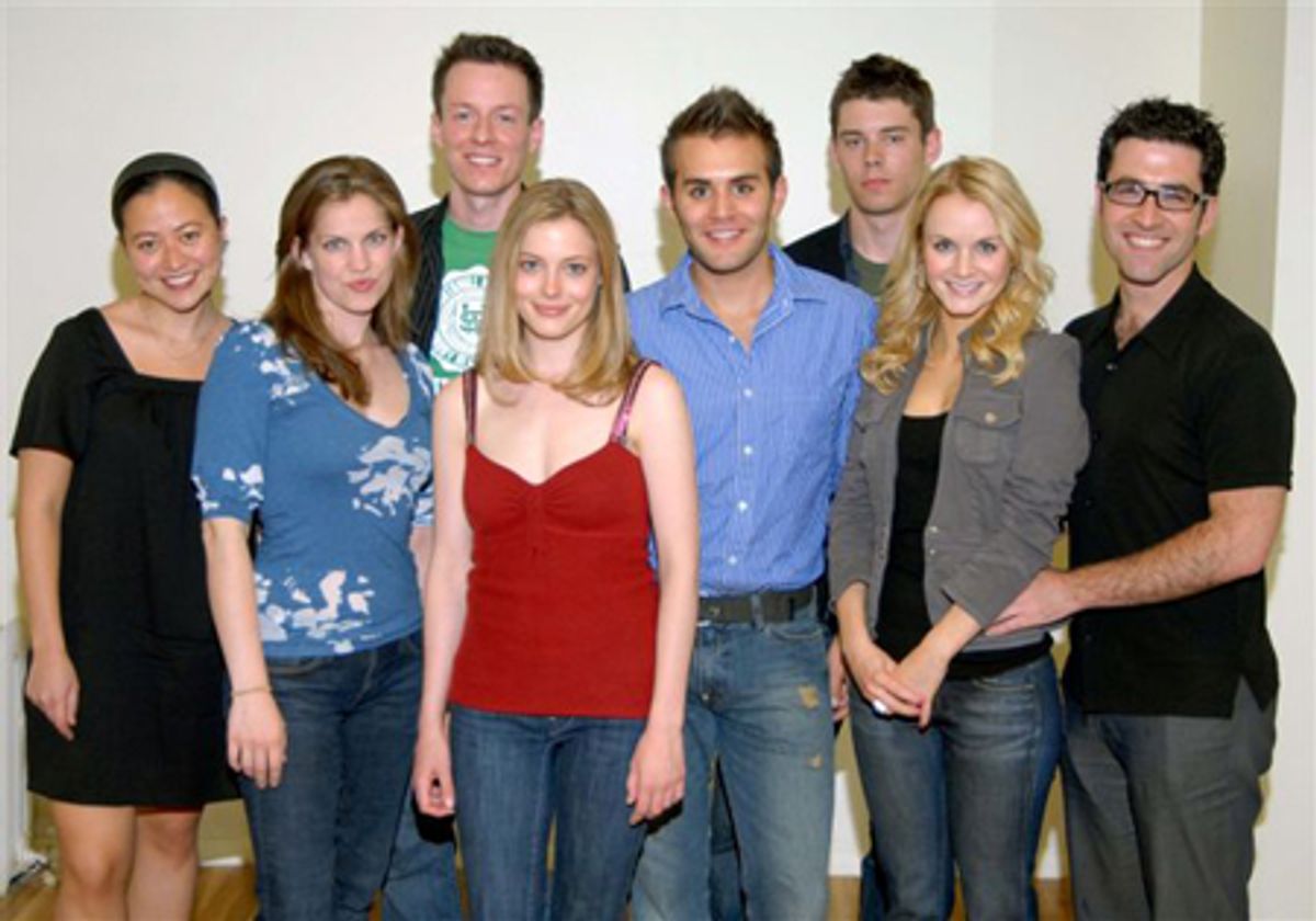 Marissa Kamin, Anna Chlumsky, Christopher Sloan, Gillian Jacobs, David Hauslaib, Brian J. Smith, Kate Reinders and Ben Rimalower at 