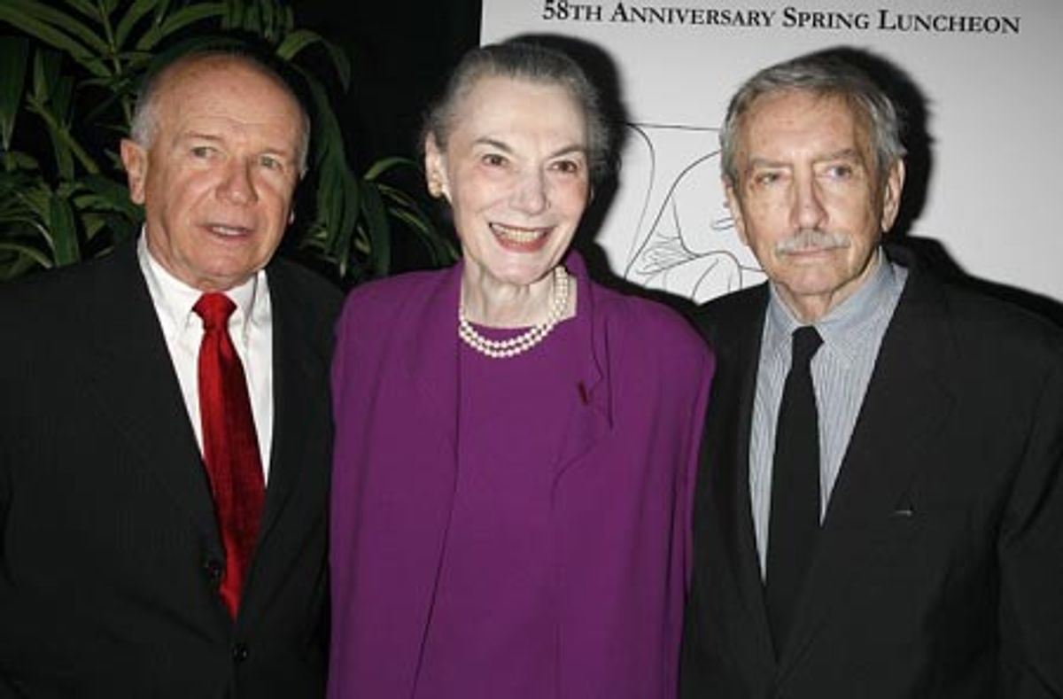 Terrence McNally, Marian Seldes and Edward Albee at 