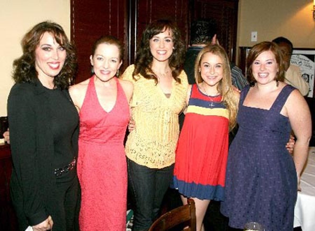 Susan Mosher, Isabel Keating, Brynn O'Malley, Alexa Vega and Shannon Durig at 