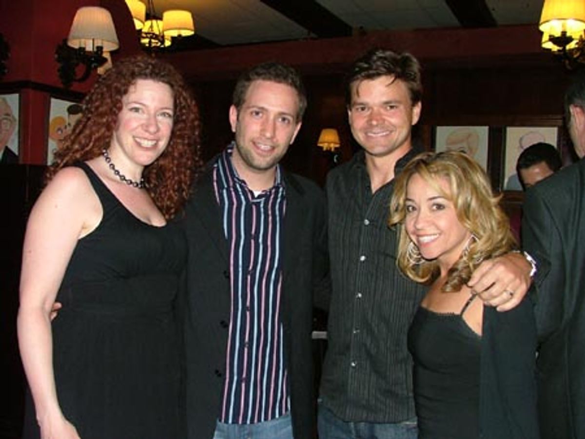 Lisa Jolley, David Rossmer (Co-Creator/Performer), Hunter Foster and Jen Cody at 