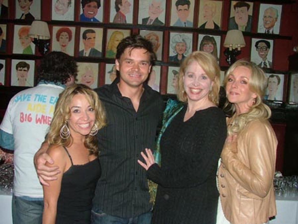 Jen Cody, Hunter Foster, Nancy Opel and Jane Krakowski at 