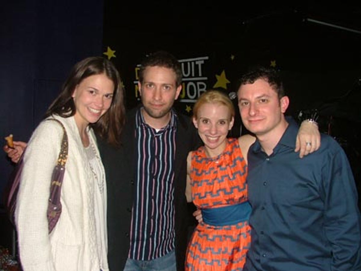 Sutton Foster, David Rossmer, Sarah Saltzberg and Dan Lipton at 