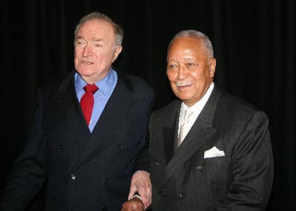 Wynn Handman and David Dinkins at 