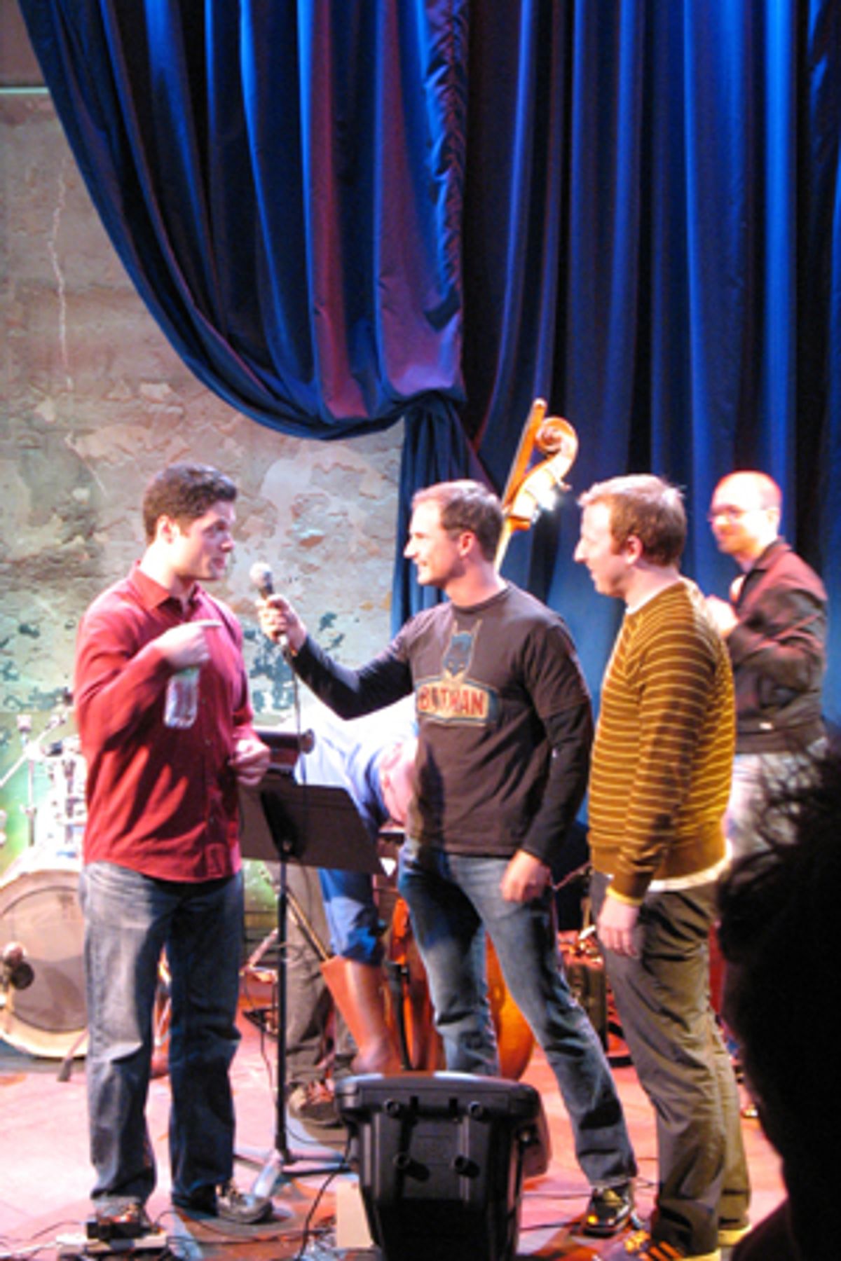 Tom Kitt and [title of show] creators Jeff Bowen and Hunter Bell at 