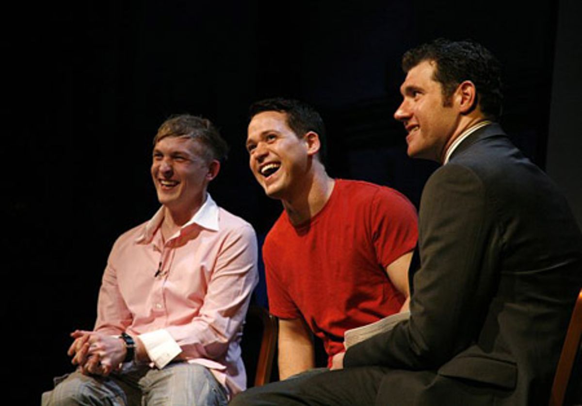 Robin Taylor, T.R. Knight and Billy Eichner at 