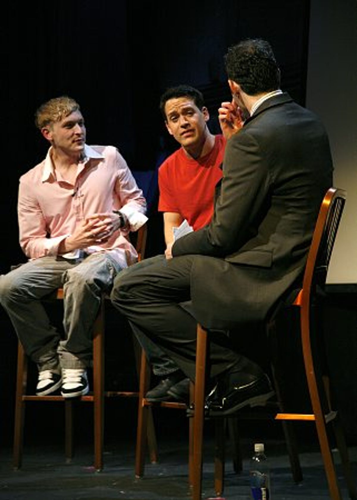 Robin Taylor, T.R. Knight and Billy Eichner at 