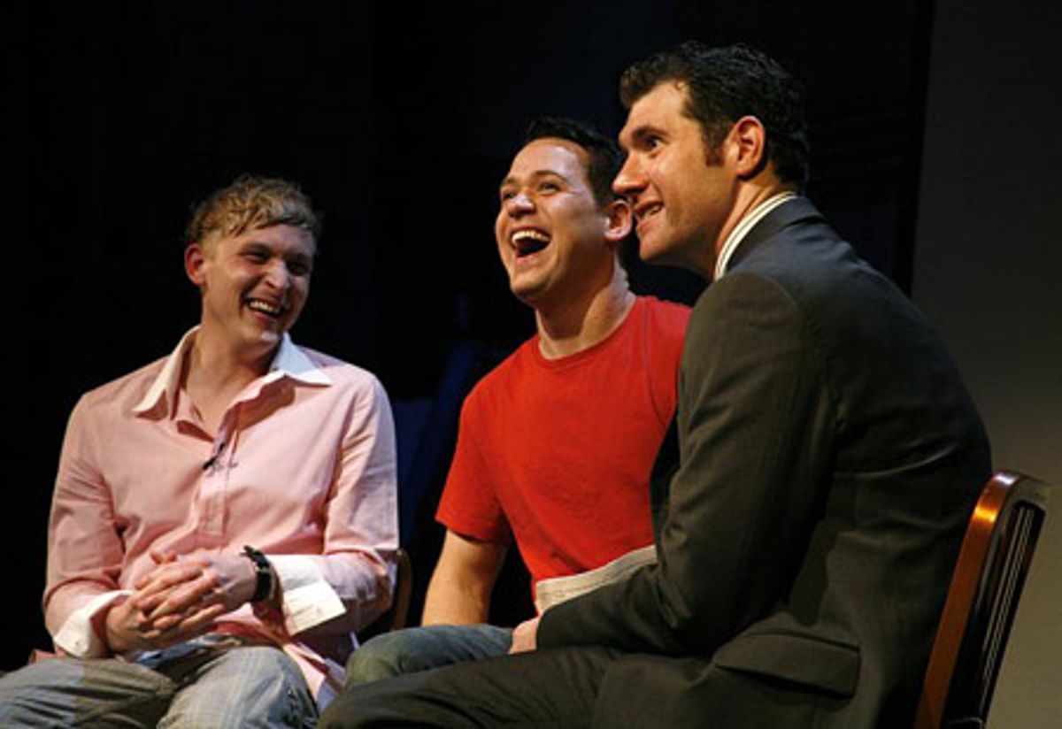 Robin Taylor, T.R. Knight and Billy Eichner at 