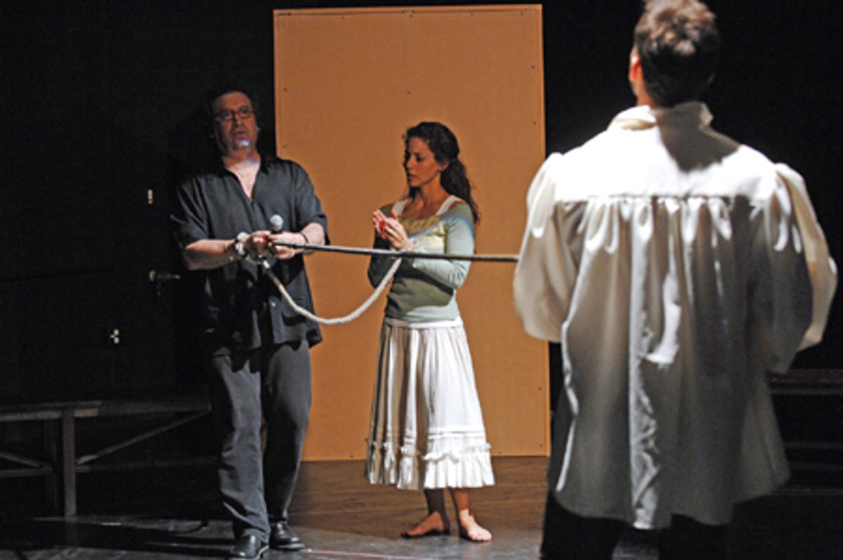 Director Franco Dragone with Ryan Silverman and Janien Valentine
 at 