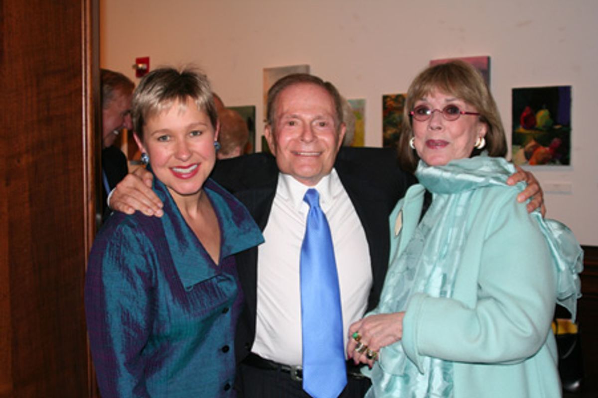 Amber Edwards, Jerry Herman and Phyllis Newman at 