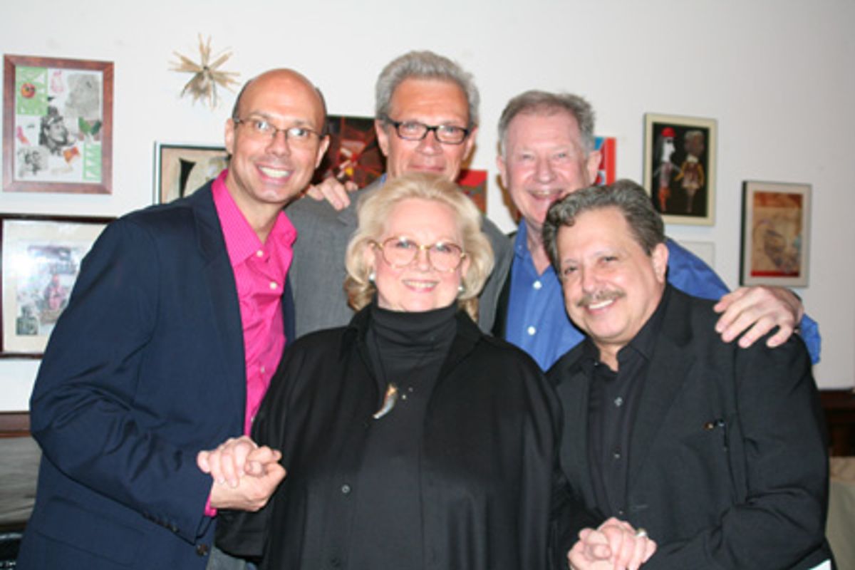 Richie Ridge, Preston Ridge, Harvey Evans and Barbara Cook and Ellis Nassour at 