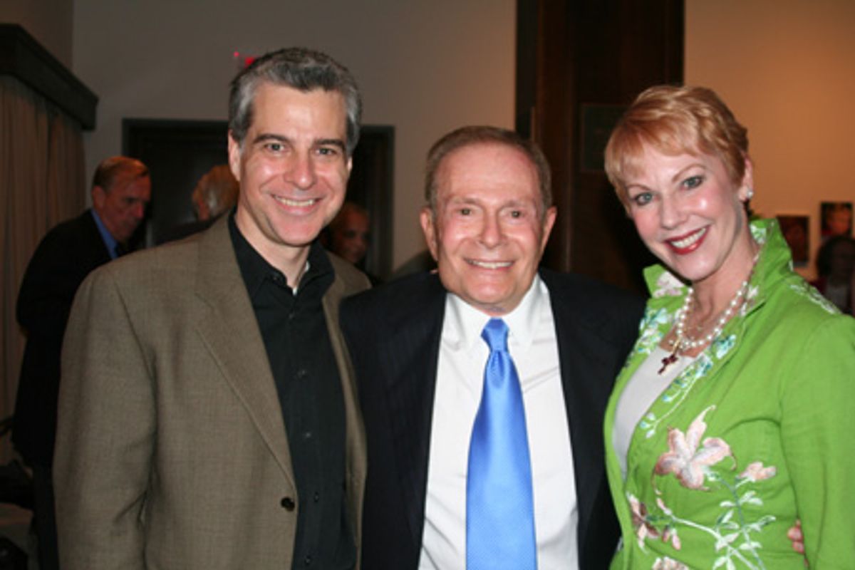 Mark Waldrop, Jerry Herman and Betsy Craig at 