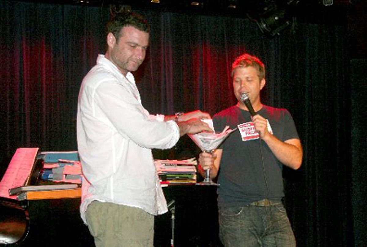 Liev Schreiber and Brandon Cutrell at 