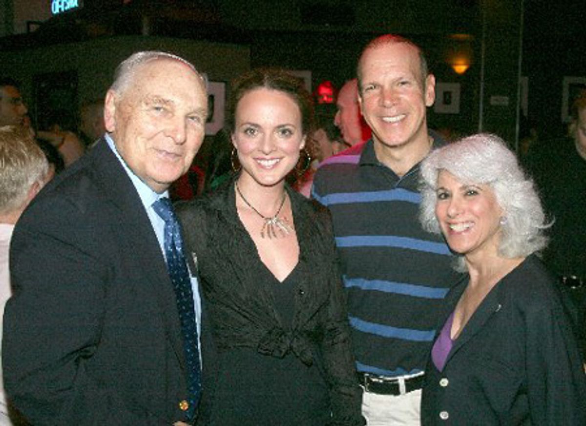 Donald Saddler, Melissa Errico, David Zippel and Jamie deRoy at 