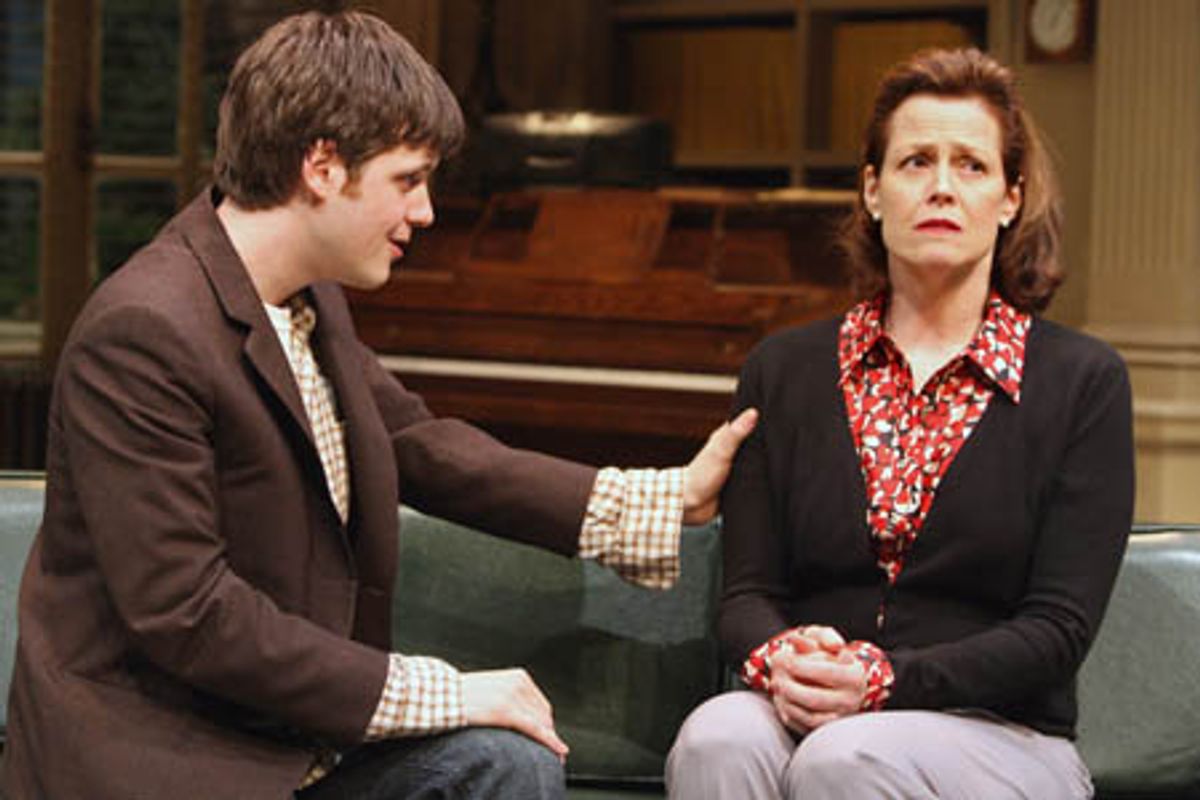 Michael Esper and Sigourney Weaver
 at 