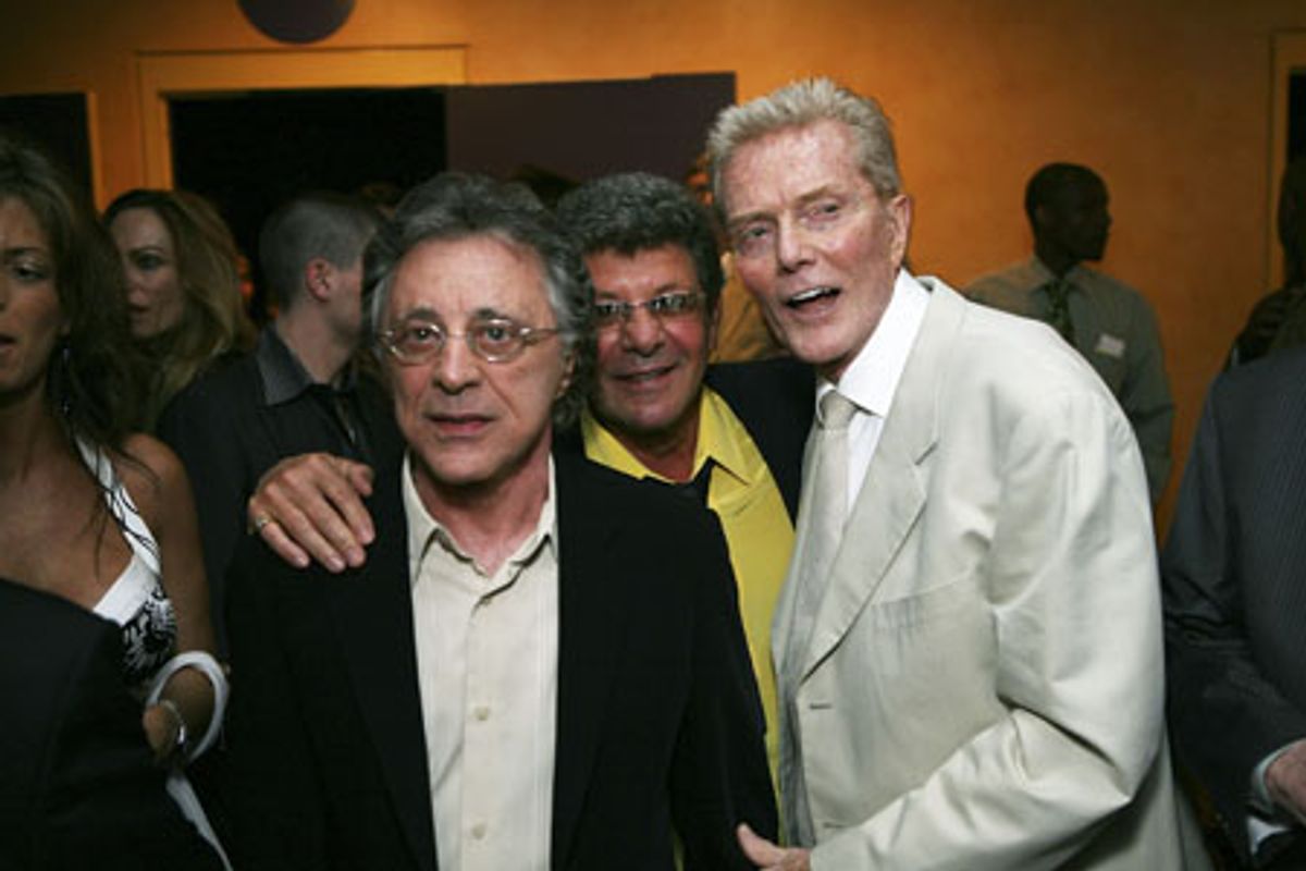 Frankie Valli, Frankie Avalon and Record Producer Bob Crewe at 