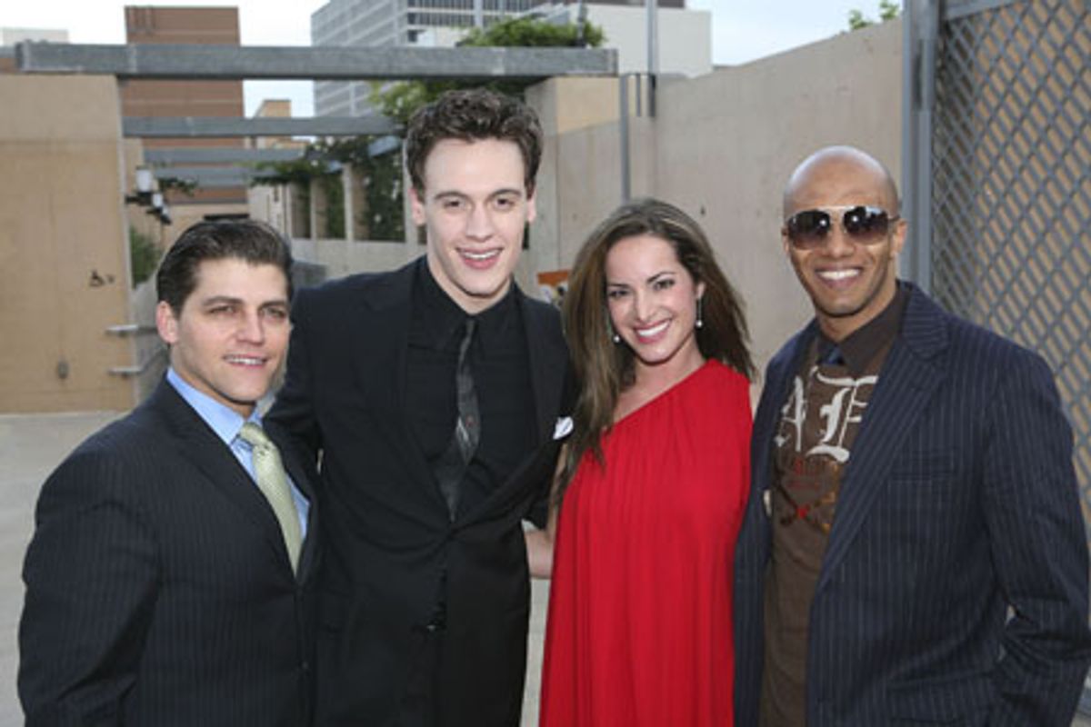 Deven May, Erich Bergen, Jackie Seiden and Brandon Matthieus at 