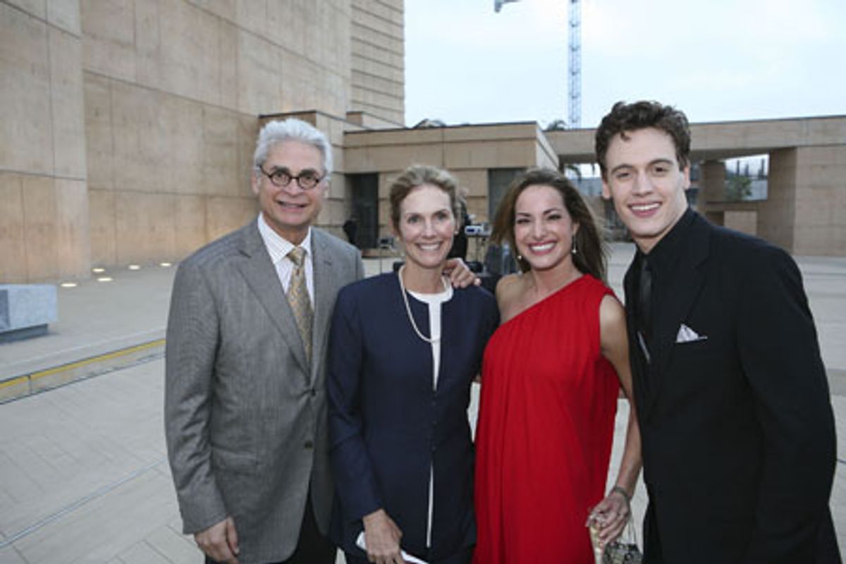CTG Board President Richard Kagan with wife Julie Hagerty, Jackie Seiden and Erich Bergen at 