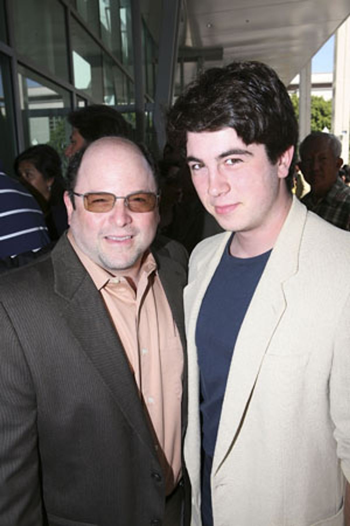 Jason Alexander and son Gabe Alexander at 