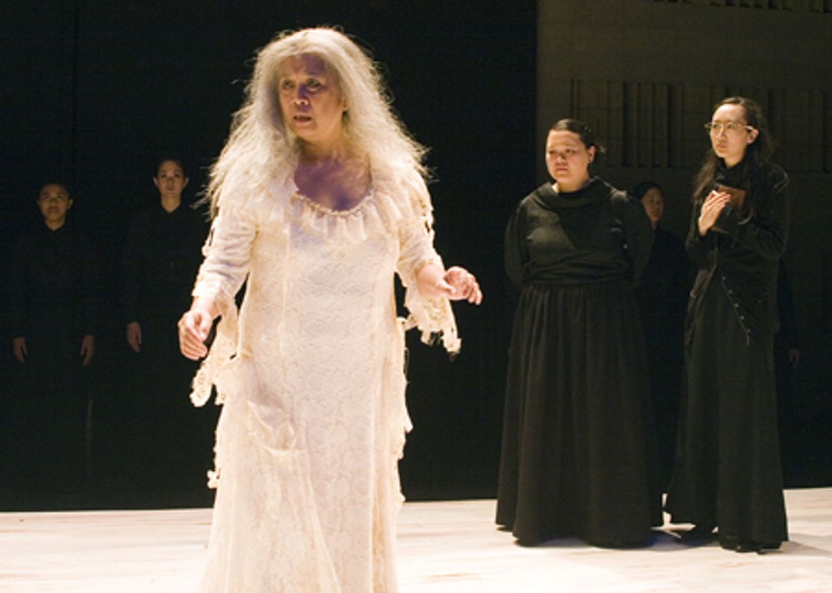 Mia Katigbak (foreground, in white), Carmen M. Herlihy and Sue Jean Kim (l-r, in black) at 