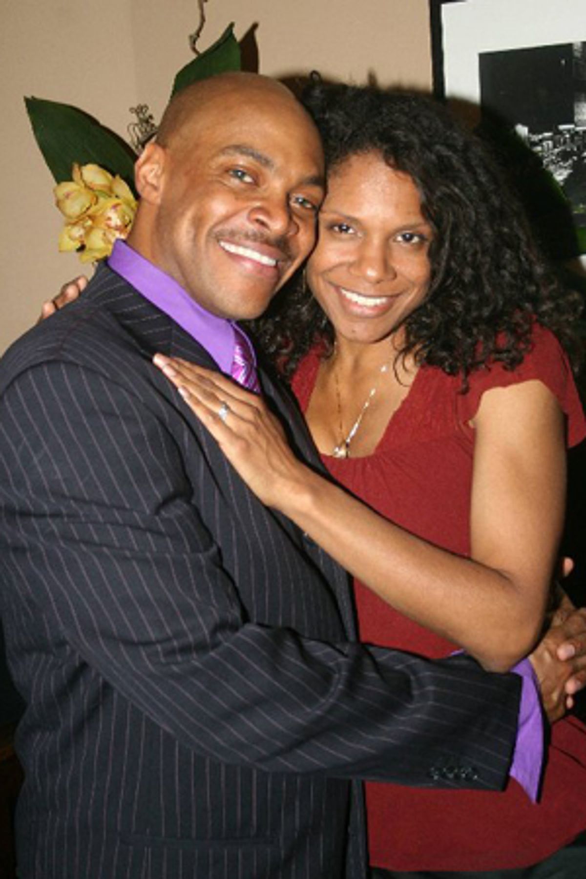 Devin Richards and Audra McDonald at 