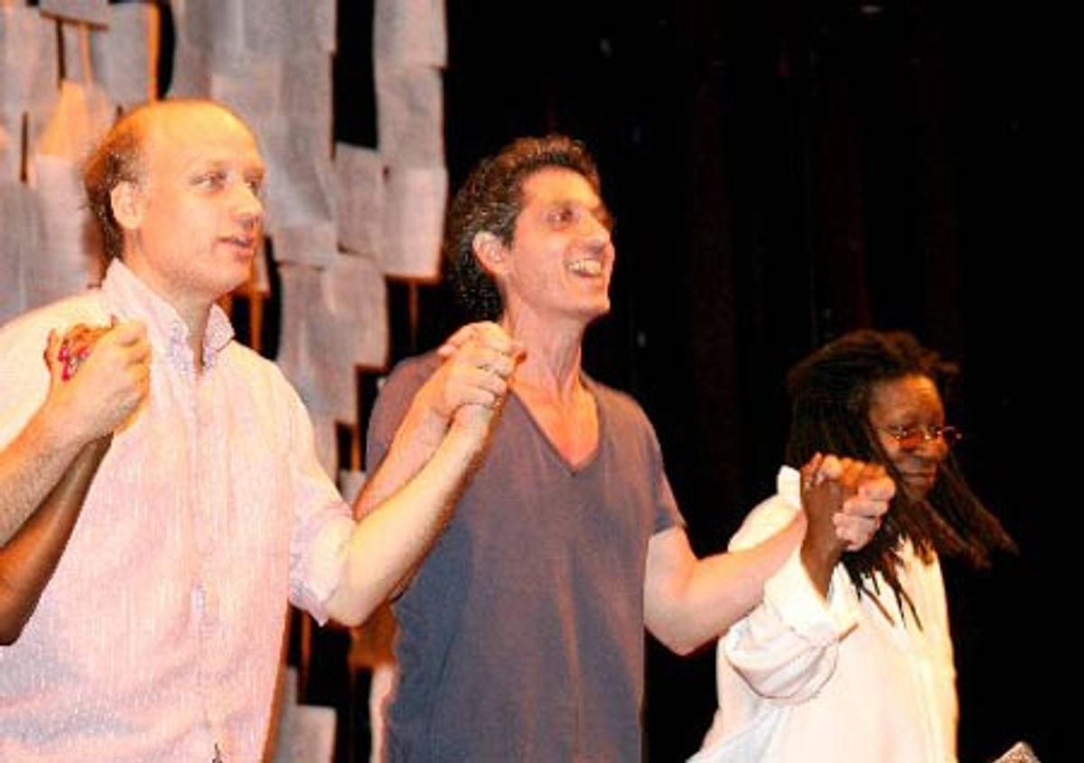 Frank Wood, Ain Gordon and Whoopi Goldberg at 