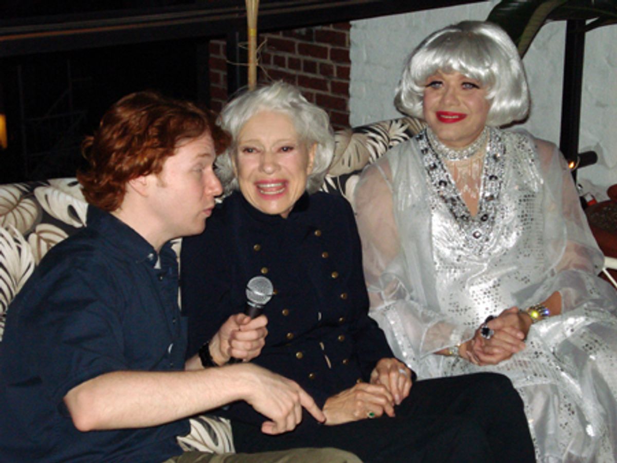 Ken Kleiber, Carol Channing and Richard Skipper at 