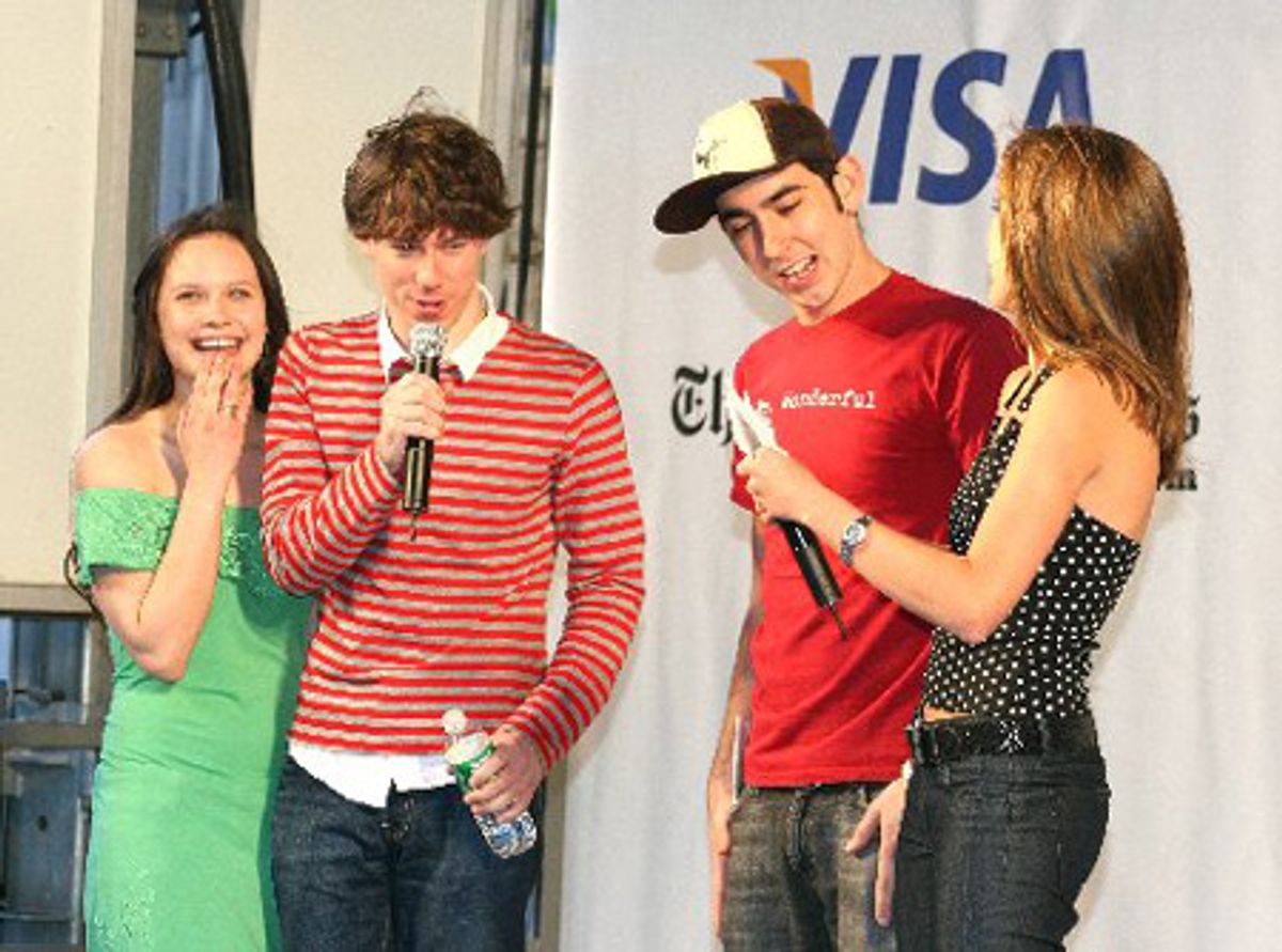 Lauren Pritchard, John Gallagher, Jr., at 