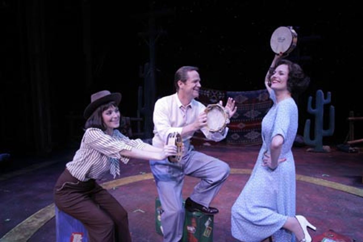 Kelli Barrett as Louise, Rick Hilsabeck as Herbie, and Karen Mason as Rose at 