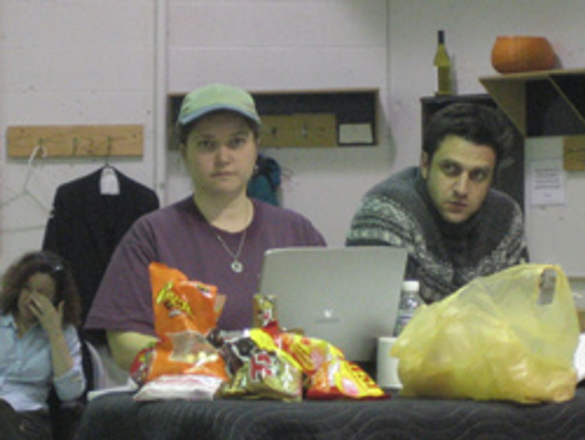 Mary-Mitchell Campbell and Raul Esparza at 