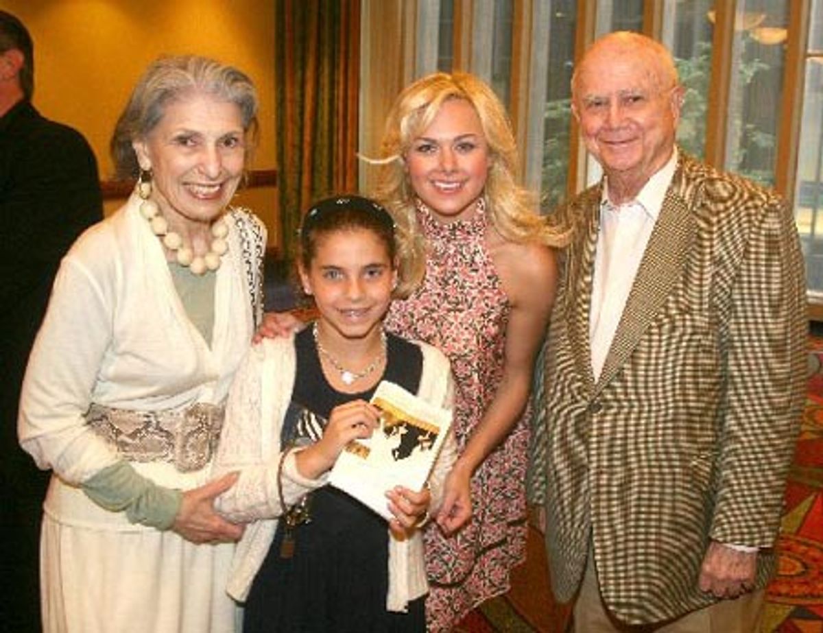 Laura Bell Bundy, Mr. and Mrs. Gerald Schoenfeld and granddaughter at 