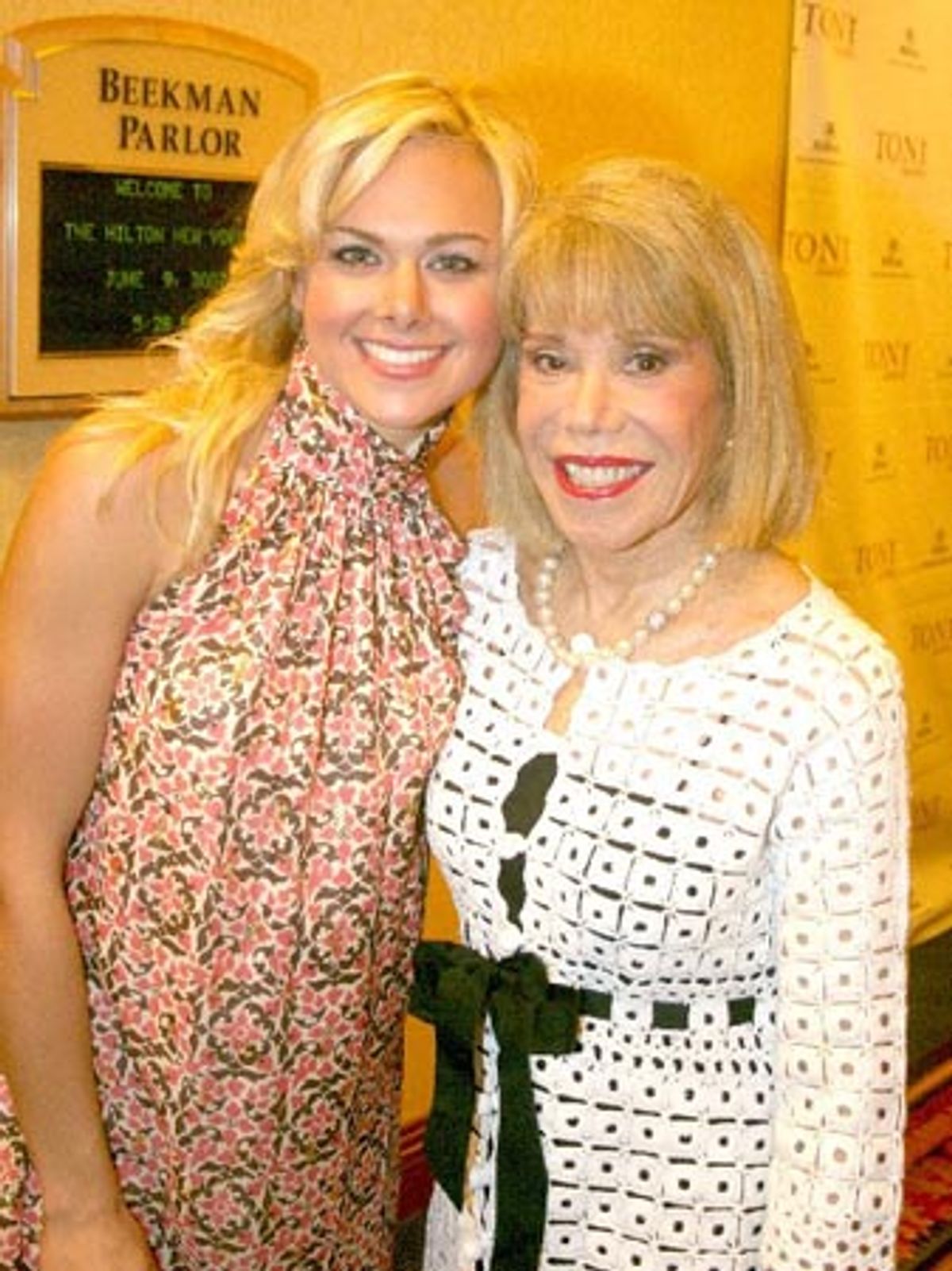 Laura Bell Bundy and Sondra Gilman at 