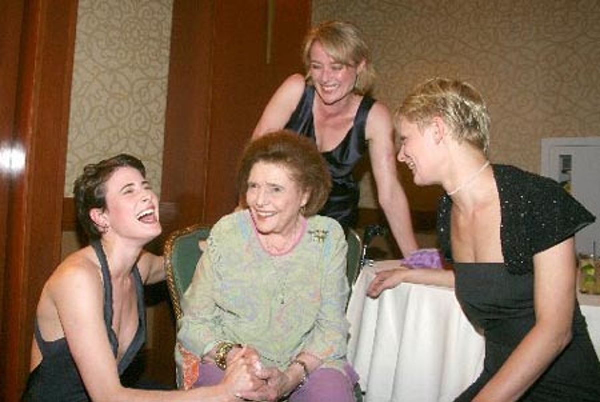 Xanthe Elbrick, Patricia Neal, Jennifer Ehle and Martha Plimpton at 