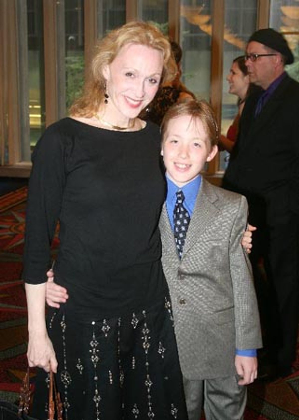 Jan Maxwell and son Will at 