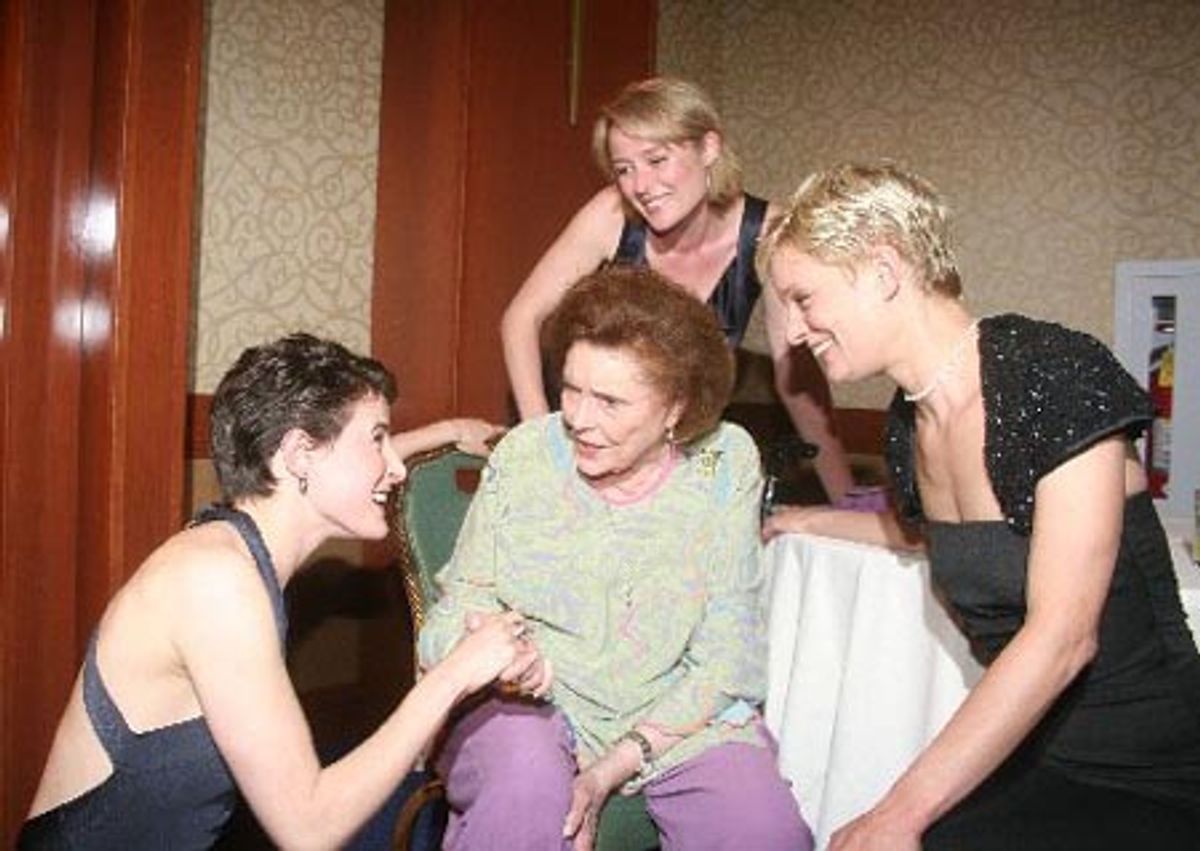 Xanthe Elbrick, Patricia Neal, Jennifer Ehle and Martha Plimpton at 
