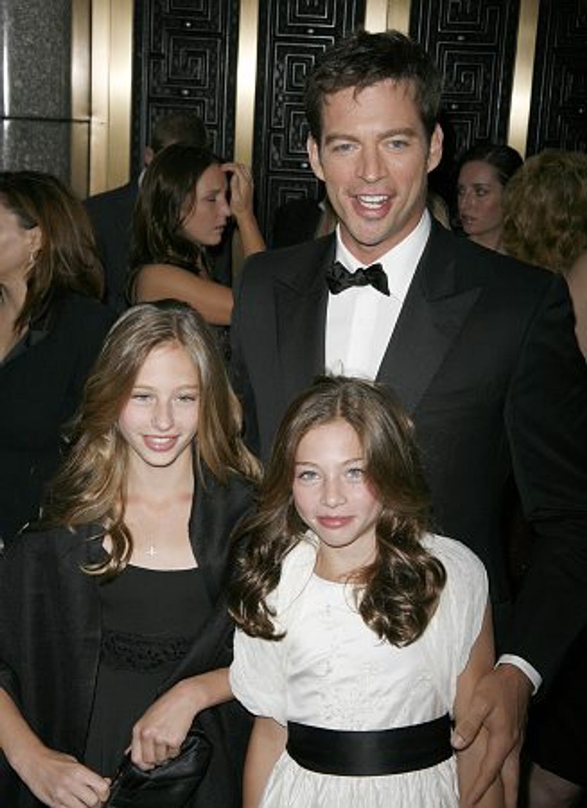 Harry Connick Jr. and daughters at 