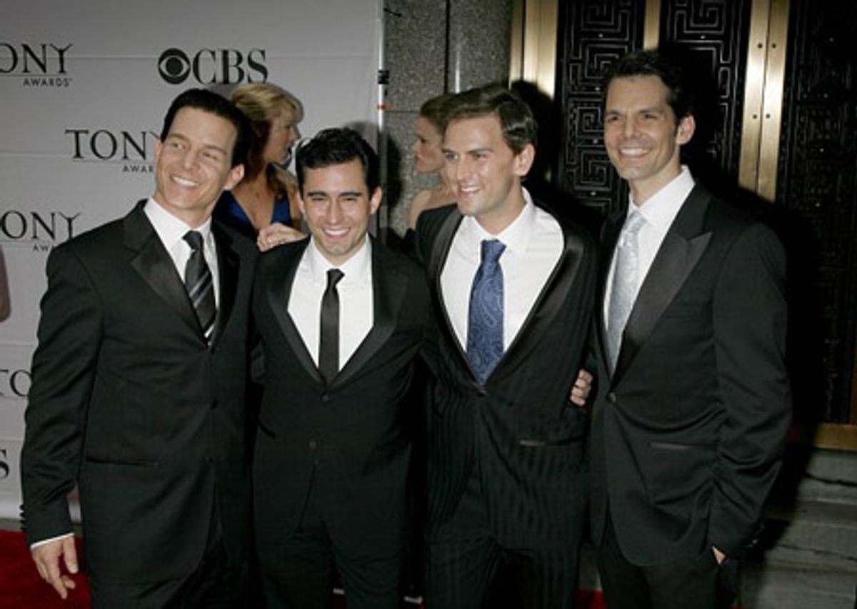 Christian Hoff, John Lloyd Young, Daniel Reichard and J. Robert Spencer at 