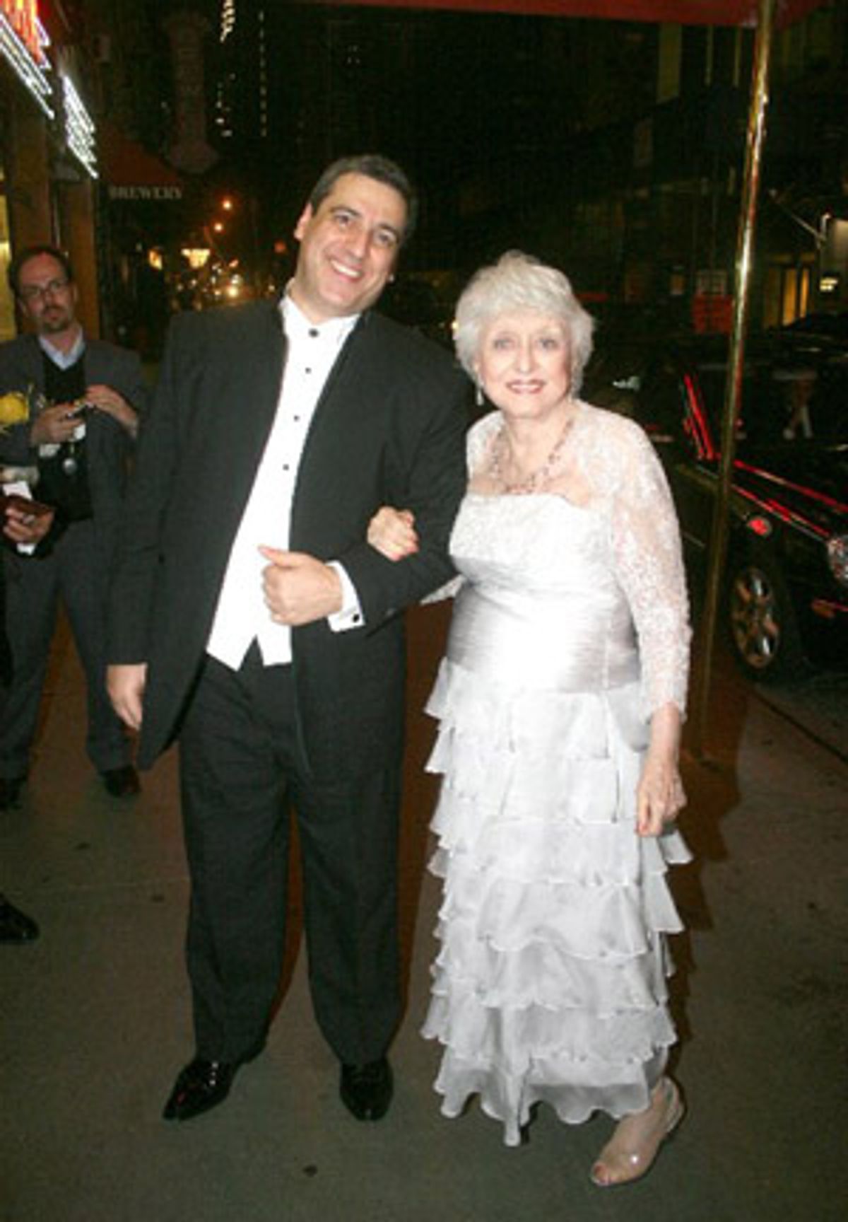 Frank Basile and Celeste Holm at 