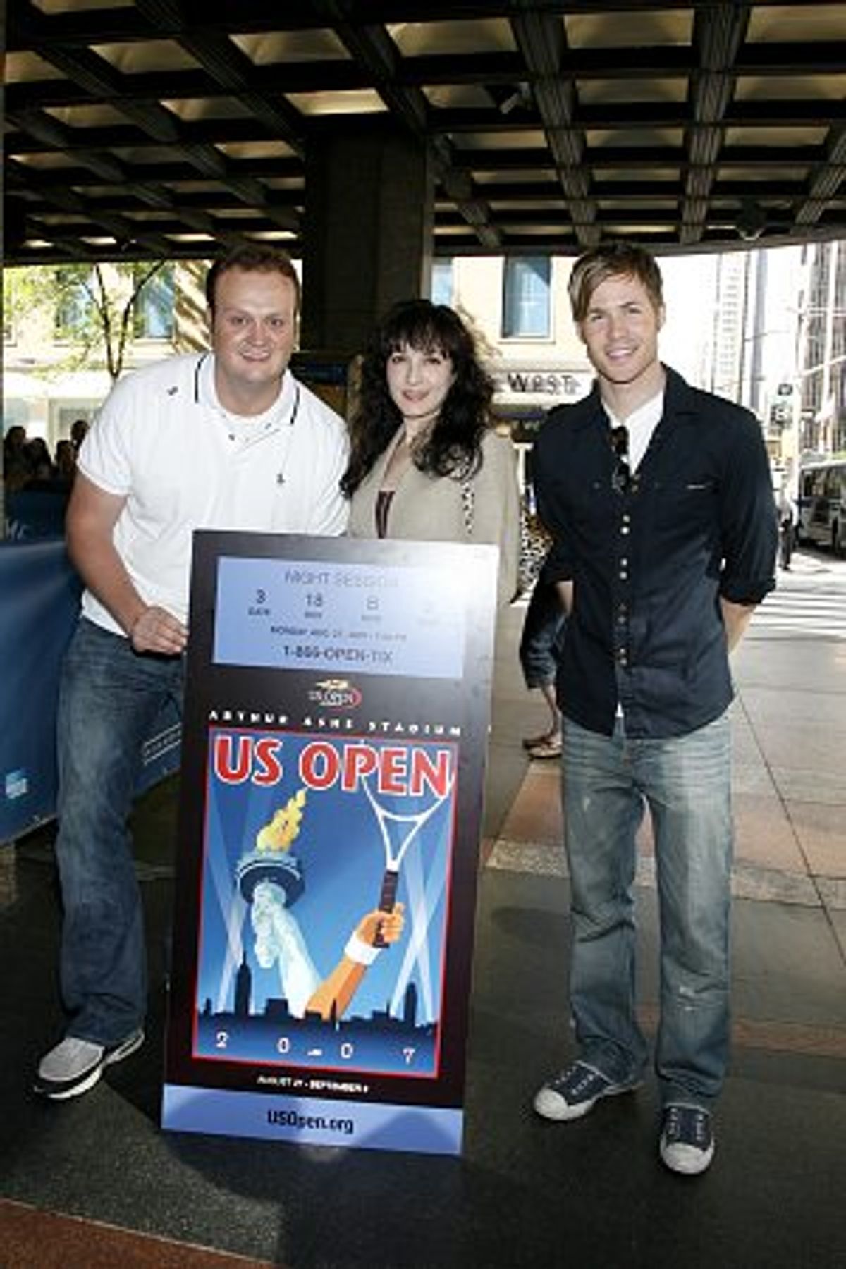 Brad Blanks, Bebe Neuwirth and Ashley Parker Angel at 