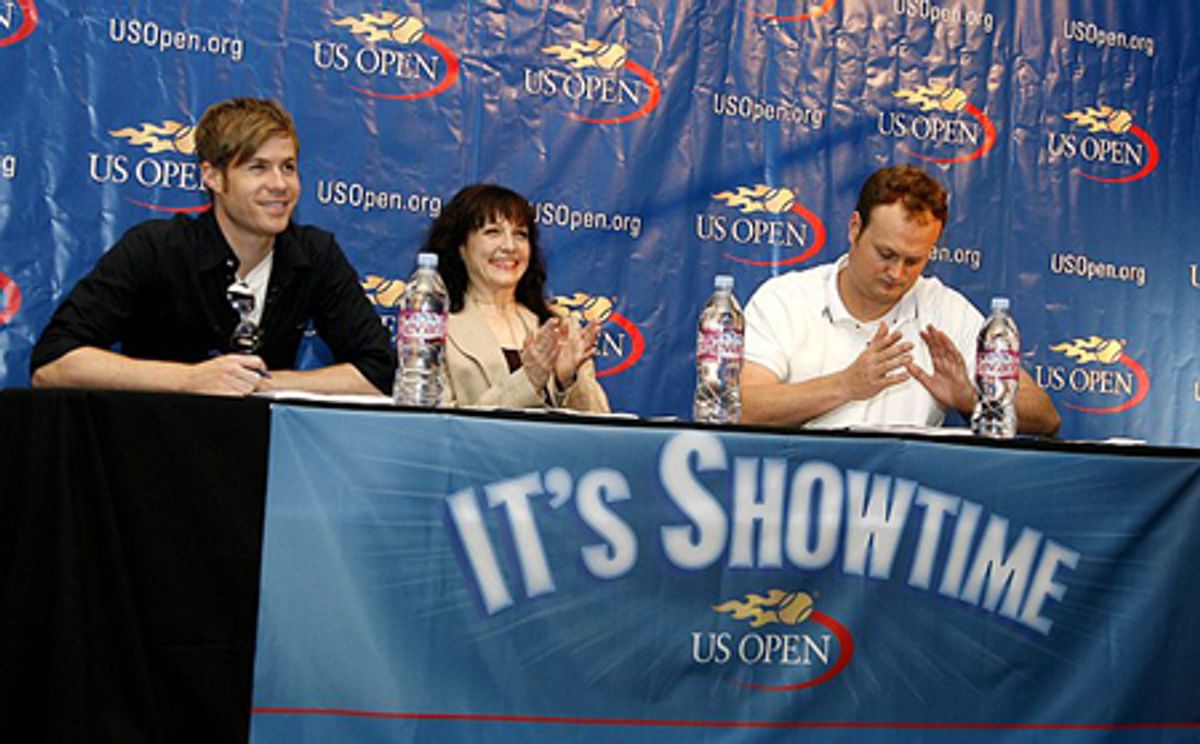 Ashley Parker Angel, Bebe Neuwirth and Brad Blanks at 