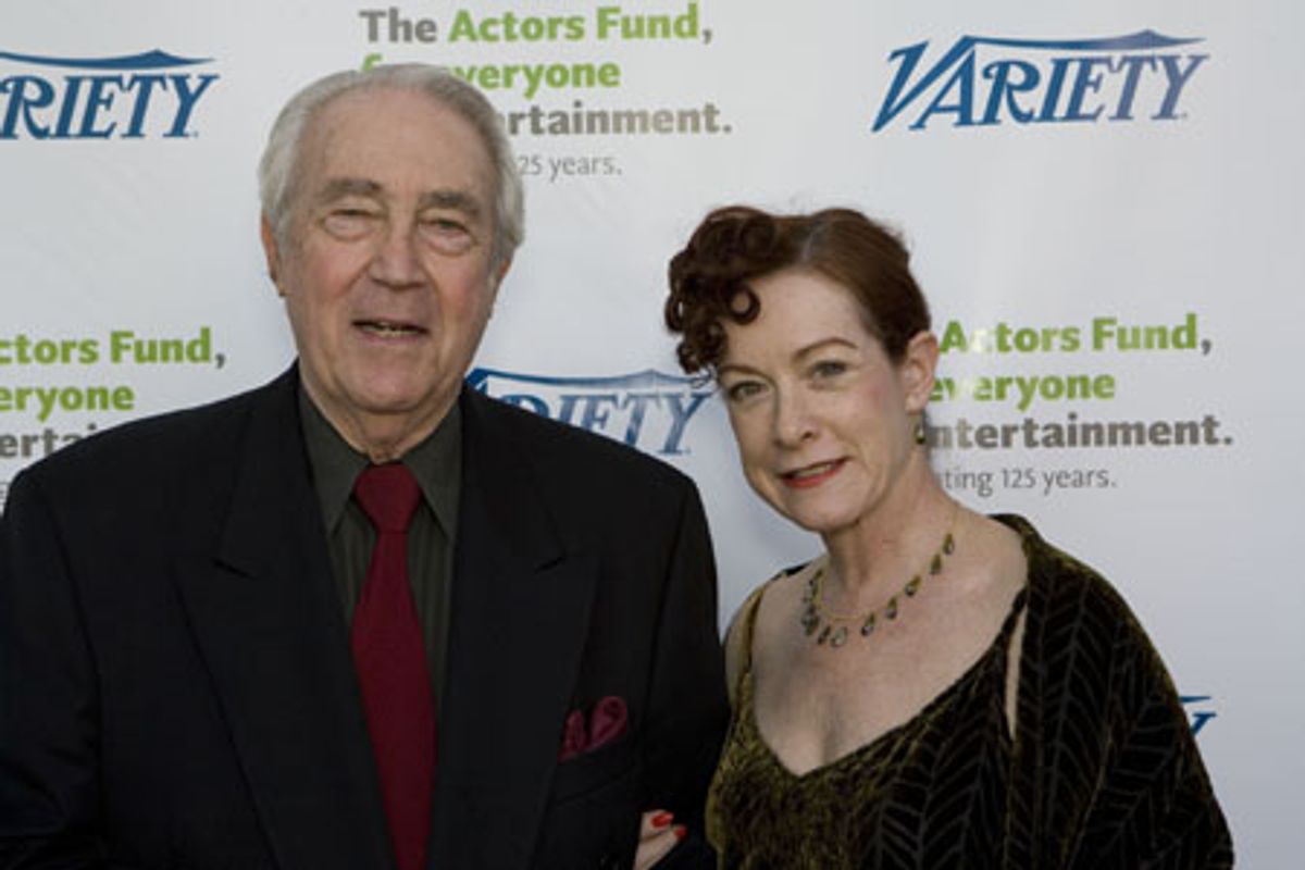 James Karen and wife at 