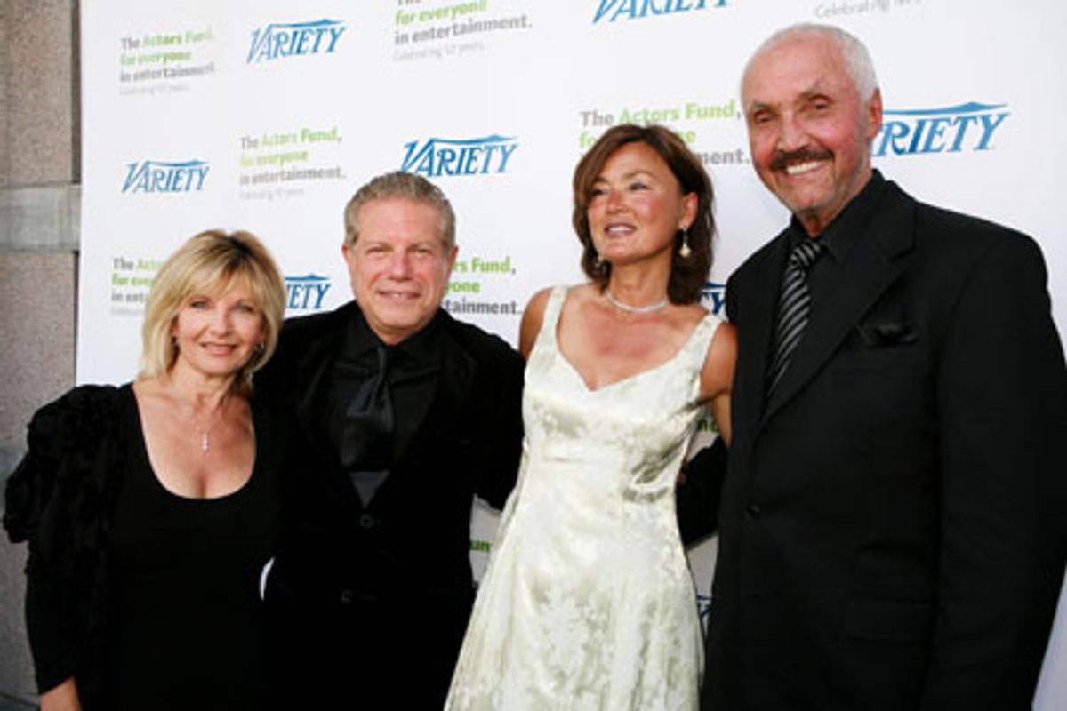 Mike Burstyn, Victor Lundin and their wives at 