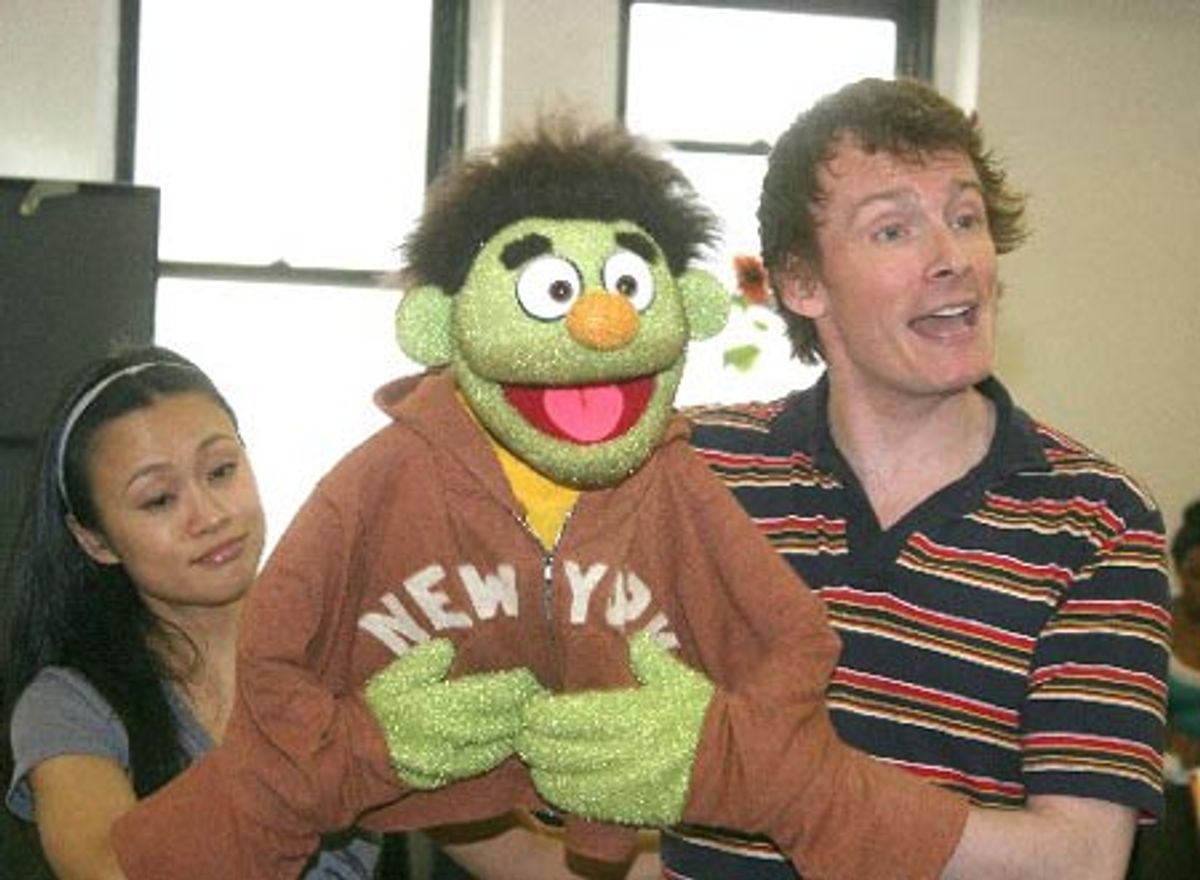 Minglie Chen and Christian Anderson with Nicky at 