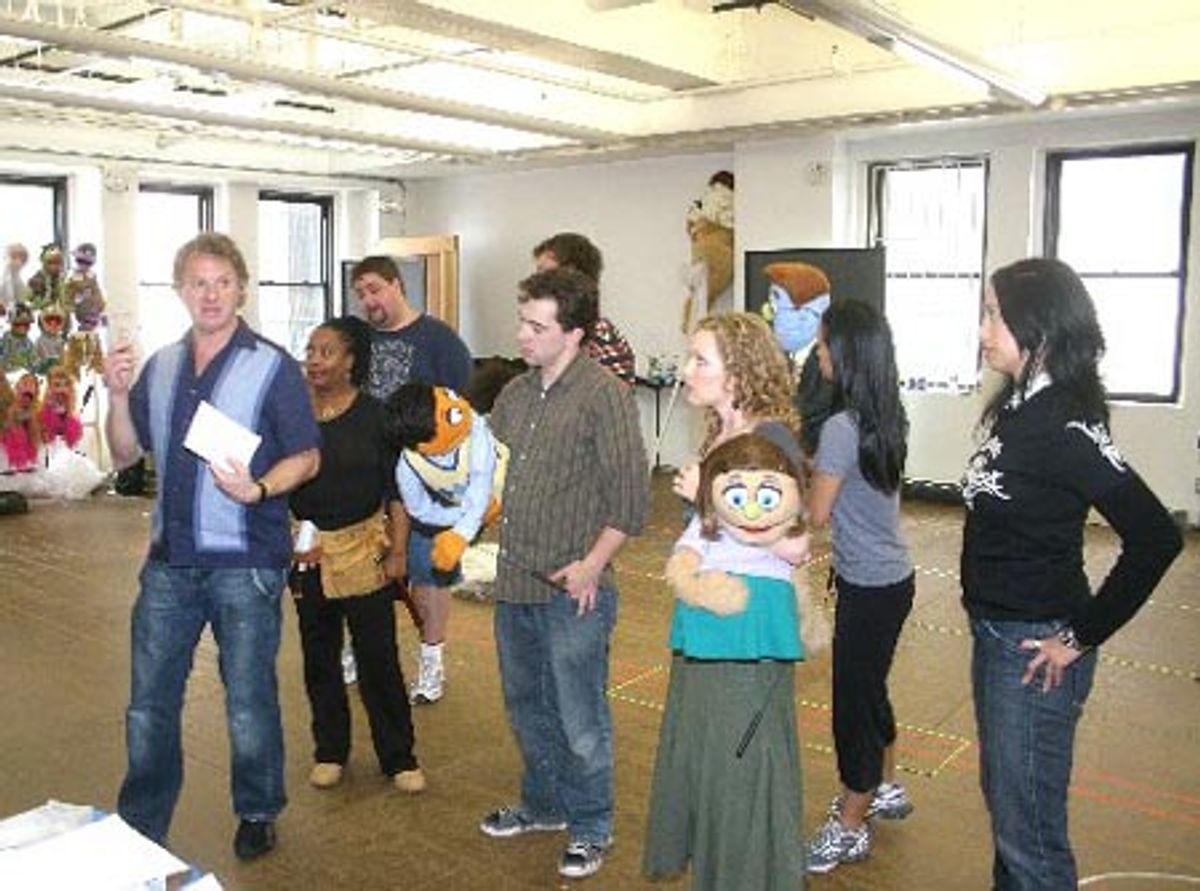 Resident Director Evan Ensign and cast at 