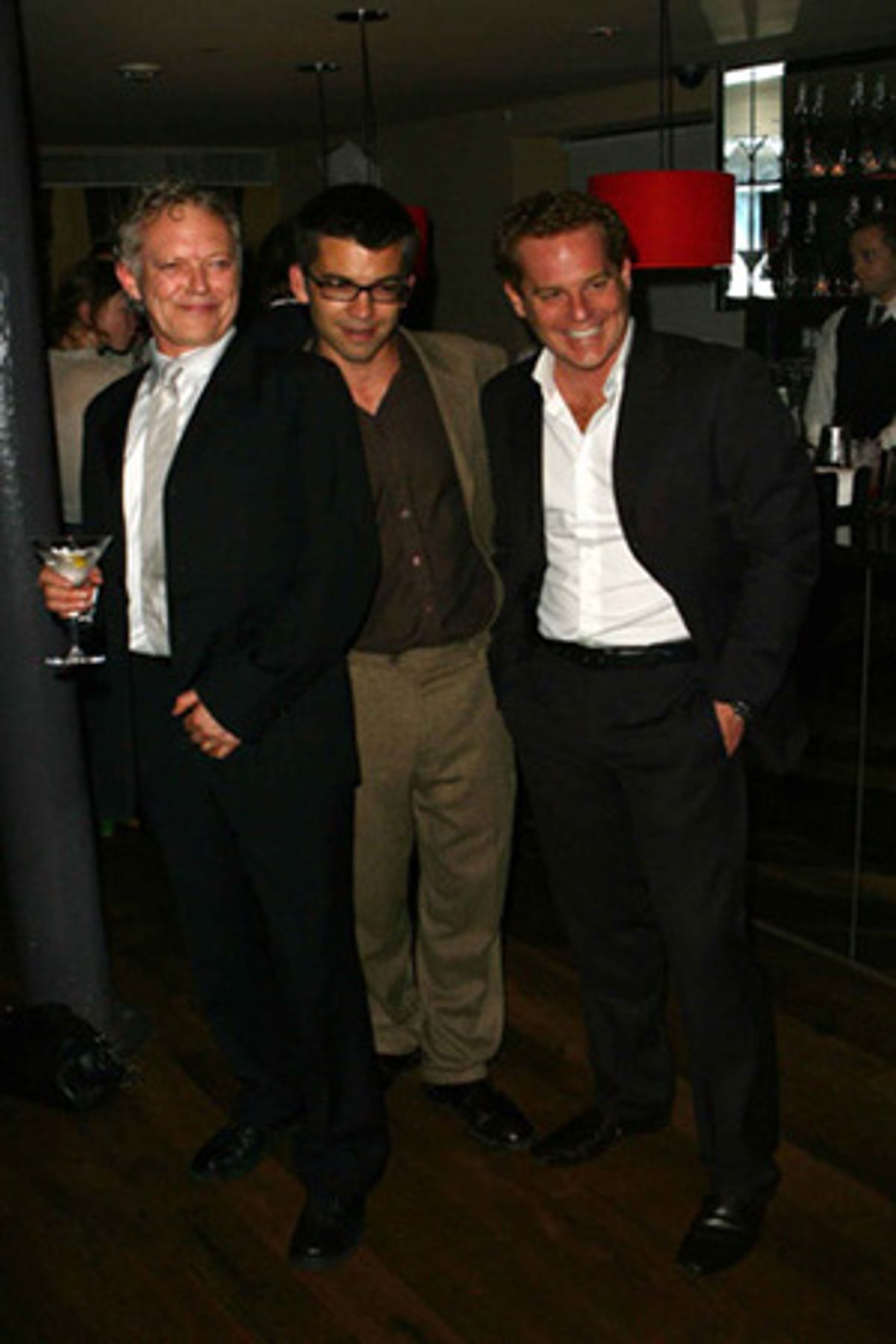 The men from Rabbit: Hilton McRae, Alan Westaway and Adam James at 