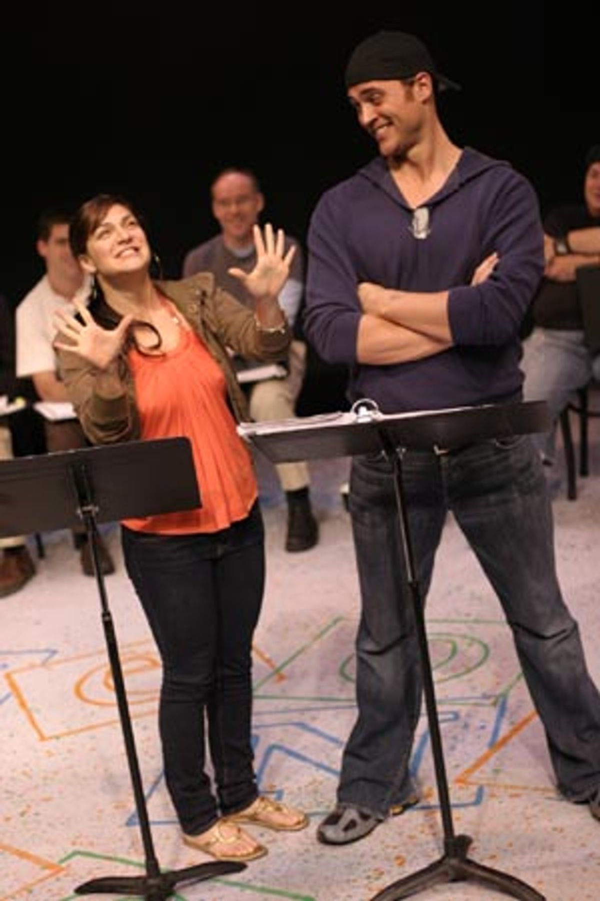 Shoshana Bean and Cheyenne Jackson at 